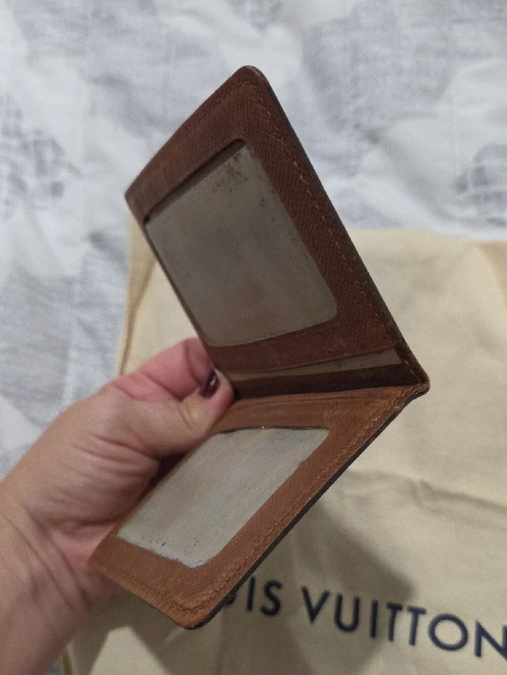 Vintage Louis Vuitton Monogram Porte 2 Cartes Vertical ID Card Holder M60533